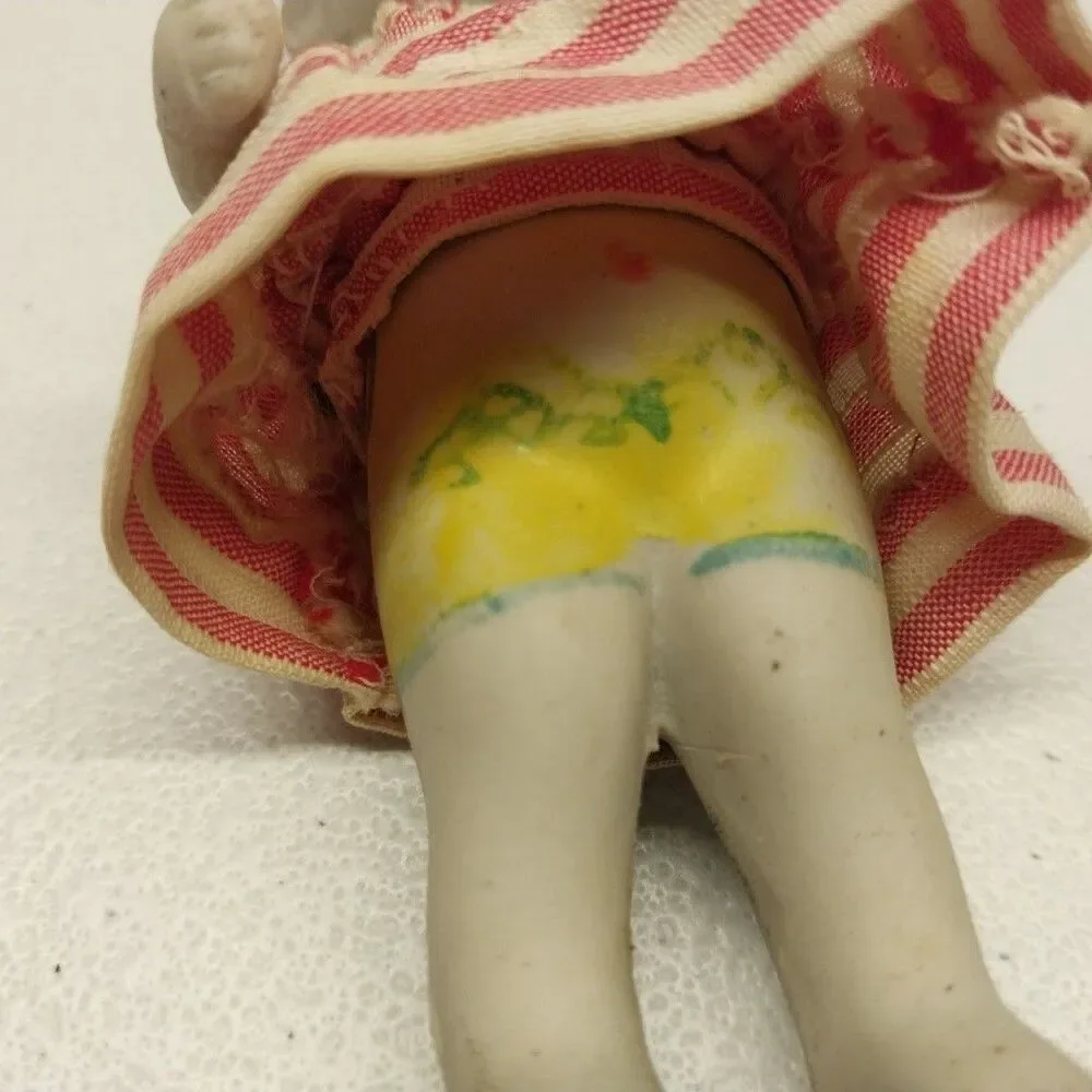 Vintage Made In Japan All Bisque Doll 4.5